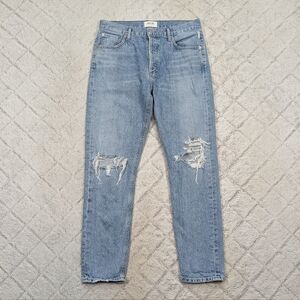 Agolde Jeans Womens 28 Blue Spectator Jaime High Rise Classic Slim Straight 28”